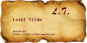 Loibl Tilda névjegykártya